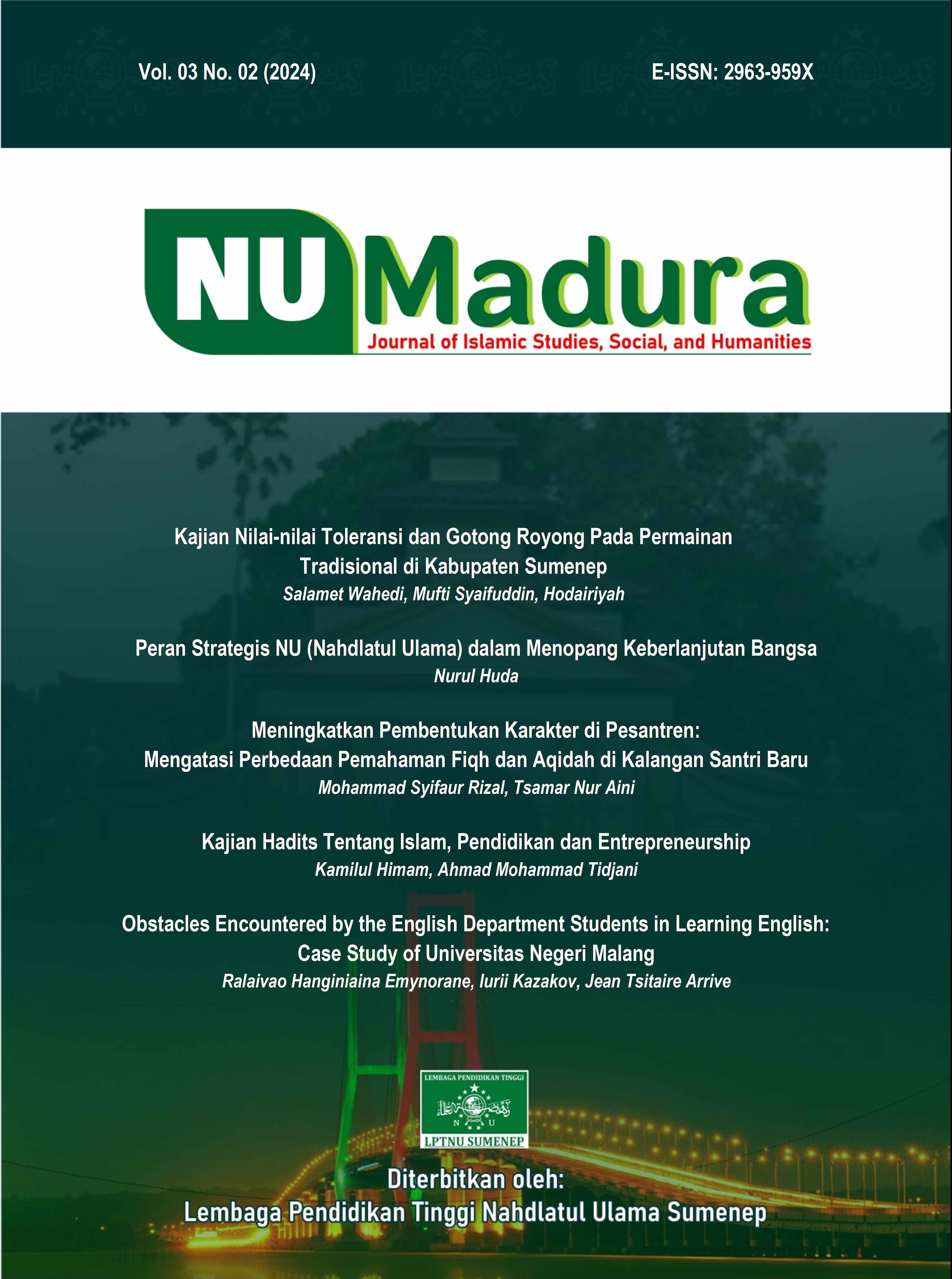 View Vol. 3 No. 2 (2024): Journal of Islamic Studies, Social and Humanities